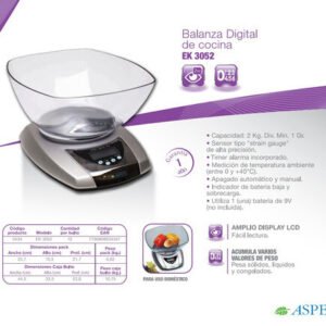 BALANZA COCINA ASPEN 2KG EK3052