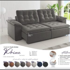 SOFA VIERO ESTOFADO DUPLO MOLEJO PRIME