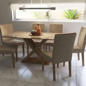 SILLA ESTORIL COR FREIJO T/SUEDE DELOS