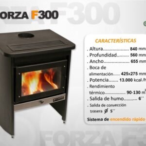 ESTUFA COMB LENTA FORZA PREMIUM F300