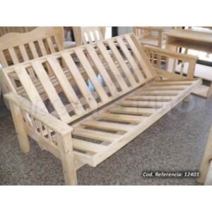 FUTON PINO ECO SIN PINTAR 2PL S/COLCHON