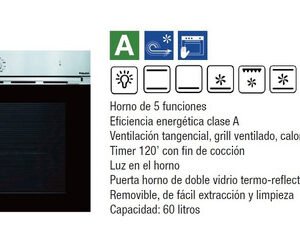 HORNO ELECTRICO GLEM GFM52IX