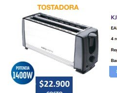 TOTASTADORA KANJIHOME LARG KJHTM1400SE01