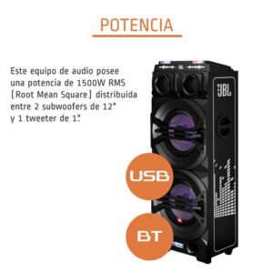 PARLANTE AMPLIFICADOR J2515 EXPERT DJ