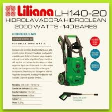 HIDROLAVADORA LILIANA HIDROCLEAN 2000W