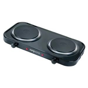 ANAFE ELECTRICA KANJIHOME DOBLE NEGRA