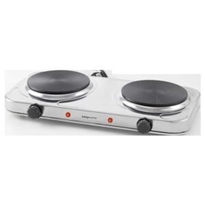ANAFE ELECTRICA KANJIHOME DOBLE SILVER