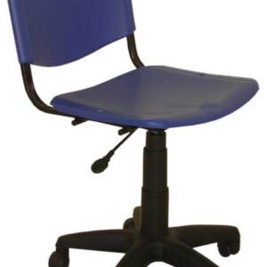 SILLA OFICINA L700 PVC C/RUEDAS Y GAS
