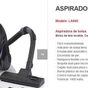 ASPIRADORA LILIANA COMPACTY 1400W