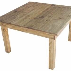 MESA PINO MOYANO 120X120 PATA LISA