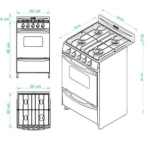 COCINA PALACE INOXIDABLE GAS NATURAL