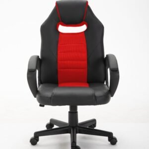 SILLA GAMER DELOS NEGRA Y ROJA