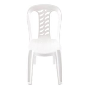 SILLA PVC BISTRO SIN APOYABR BLANCA