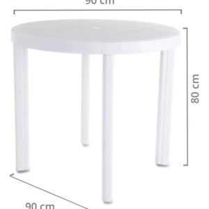 MESA PVC REDONDA 090
