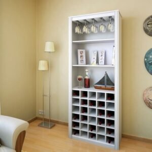 BODEGA Y BIBLIOTECA PROMUEBLES BLANCO