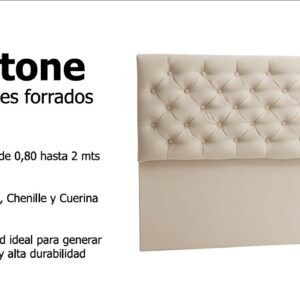 RESPALDO CAPITONE RESTUM 100 CUERIN/TELA