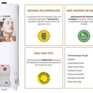 TERMOTANQUE SAIAR 150LTS PIE