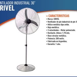 VENTILADOR STAR TRAK INDUSTRIAL PIE 30