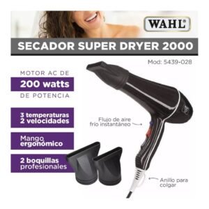 SECADOR DE CABELLO WAHL SUPER DRYER 200