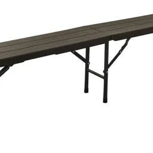 BANCO PVC PLEGABLE PICNIC GARDEN NEGRO