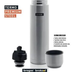 VASO TERMICO P/CAFE 380ML BROKSOL CREMA