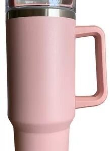 VASO COOL MUG 1200ML C/TAPA Y SORB ROSA