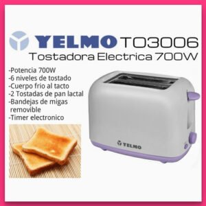 TOSTADORA YELMO 700W TO3006