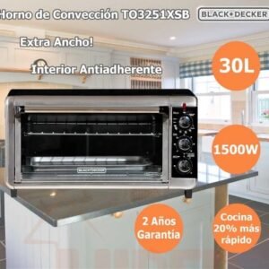 HORNO ELECTRICO BLACK DECKER TO3251XSB