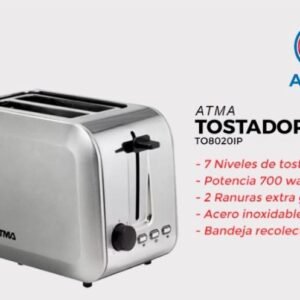 TOSTADORA ATMA ACERO INOX TO8020IP