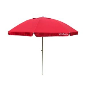 SOMBRILLA 200 C/DEFLECTOR VIENTO ROJO