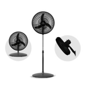 VENTILADOR WHITEBLACK 3EN1 18 PLAST NEGR