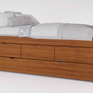CAMA SUPERIOR 3 CAJONES+CARRO CASTAÑO