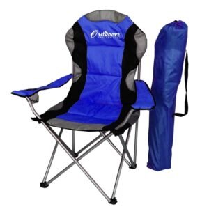 SILLA PLEGABLE DIRECTOR ACOLCHADA AZUL