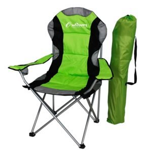 SILLA PLEGABLE DIRECTOR ACOLCHADA VERDE