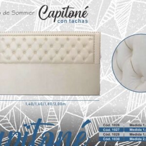 RESPALDO SOMMIER CAPITONE 200 C/TACHAS