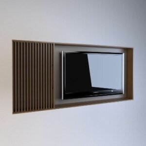 PANEL DE TV TABLES NOGAL GRIS