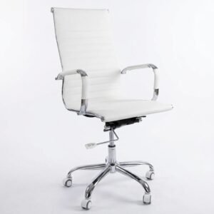 SILLON DE OFICINA RESPALDO ALTO BLANCO