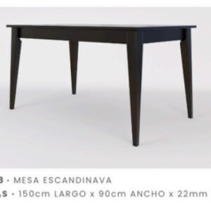MESA ESCANDINAVA 180X090 CAOBA