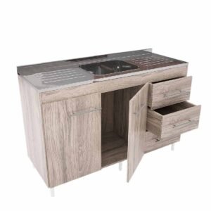 BAJO MESADA ORLANDI CO 120 C/EST ABE DER