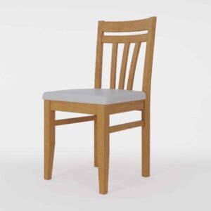 SILLA PINO PINT CORPUS REMIX TAPIZ MIEL
