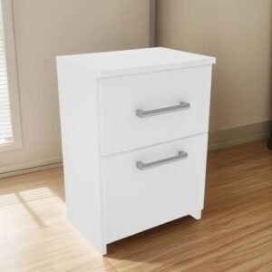 MESA DE LUZ ORLANDI 1 CAJ 1PTA BLANCA