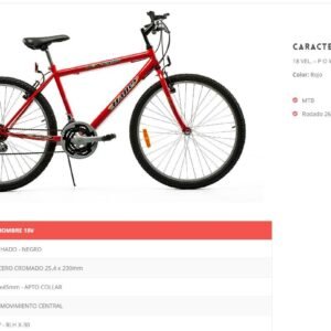BICICLETA R26 HALLEY MTB 16V HOMBRE