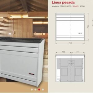 CALEFACTOR L/PESADA CTZ 6000K T/NATURAL