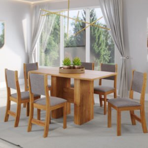 JGO COMEDOR VIERO DUBLIN 130X80 6 SOL