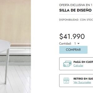 SILLA PVC NINA BLANCO