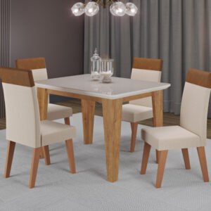 JGO COMEDOR VIERO FLORATA 120X90 4VENEZA