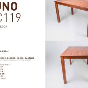 MESA DIMADERA MC119 180 PATA3 CEDRO