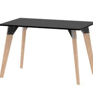 MESA DIELFE OSLO 120 NEGRO ROBLE NAT
