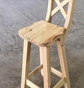 BANQUETA PINO SIMINO CON RESPALDO X