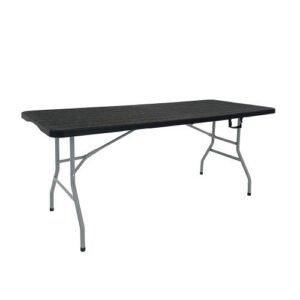 MESA PVC VALIJA 180 GARDEN LIFE NEGRA